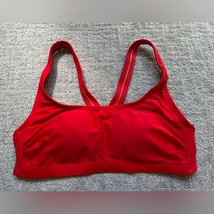KONA SOL RED BIKINI TOP